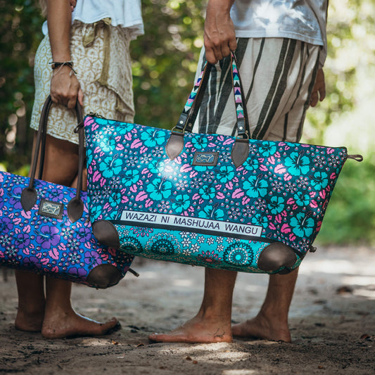 Beaded Handle Weekender