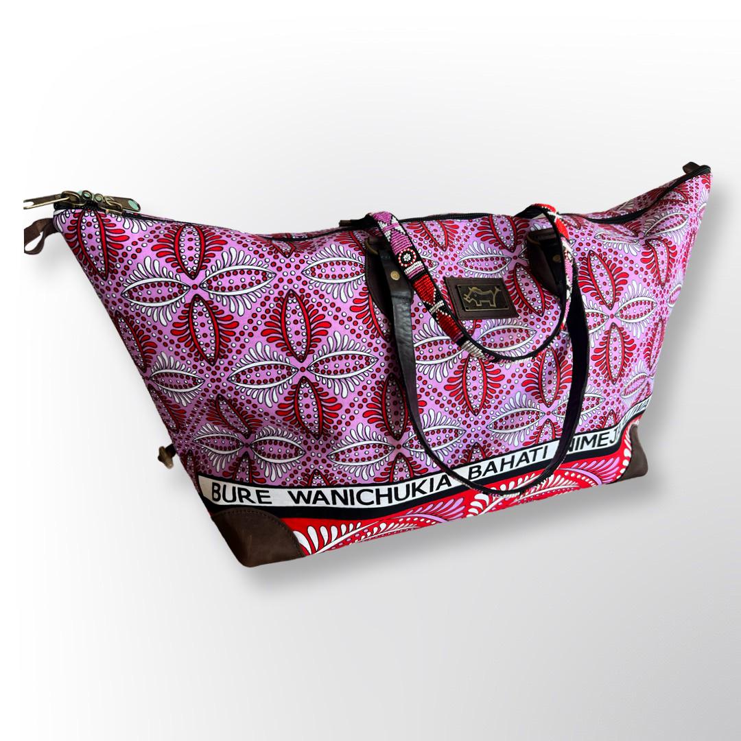 Beaded Handle Weekender