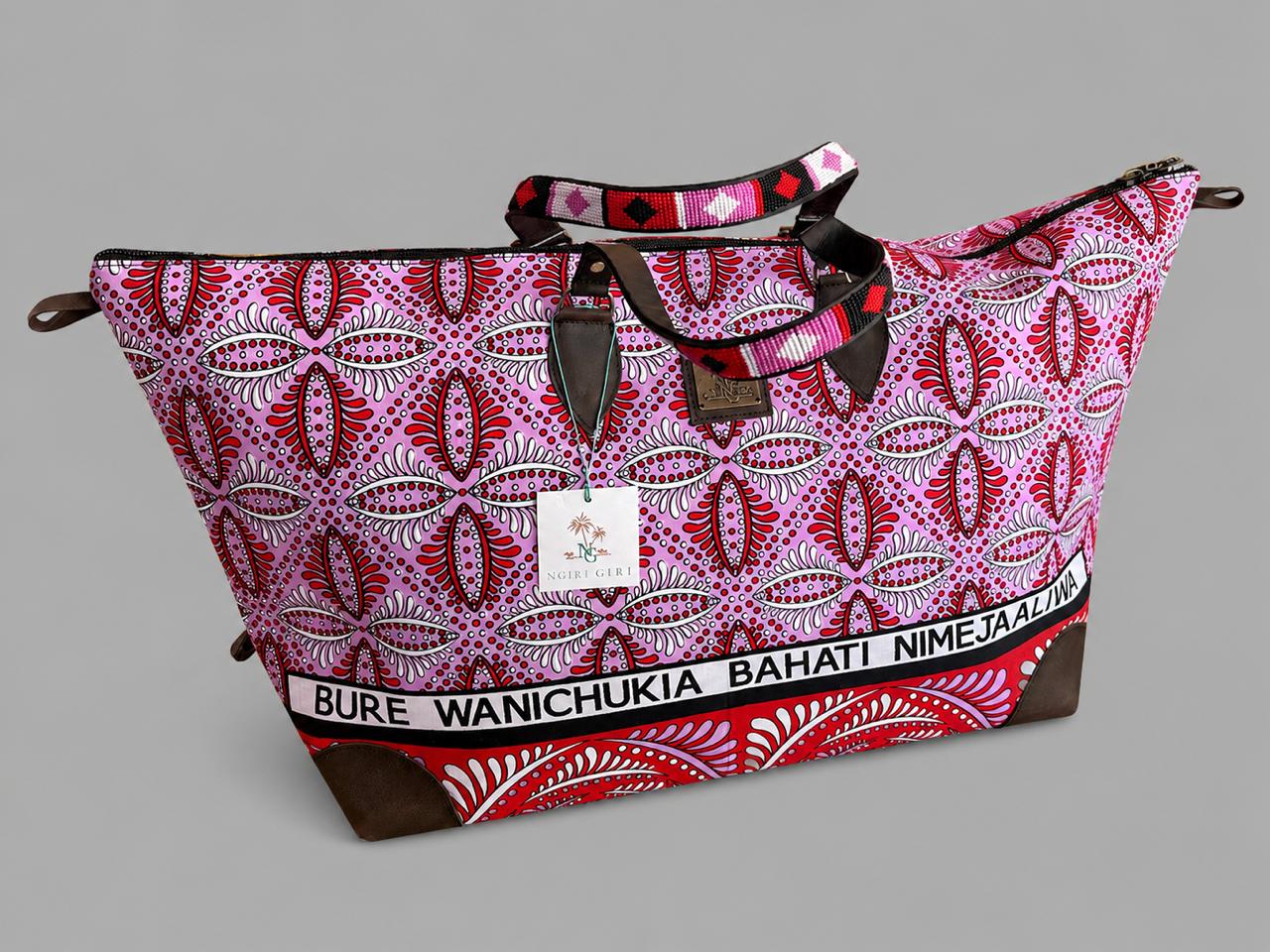 Beaded Handle Weekender