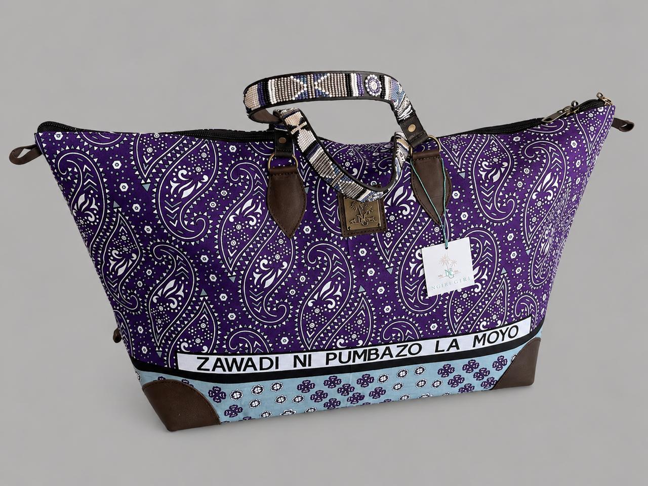 Beaded Handle Weekender